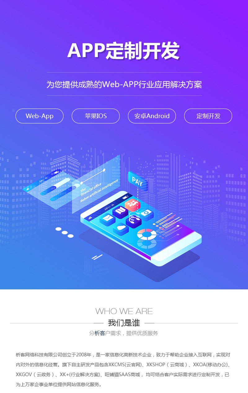 官网定制开发
